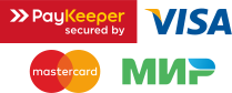 Можно оплатить картами: Visa MasterCard МИР